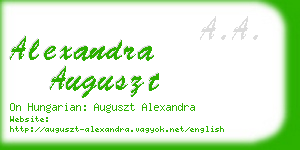 alexandra auguszt business card